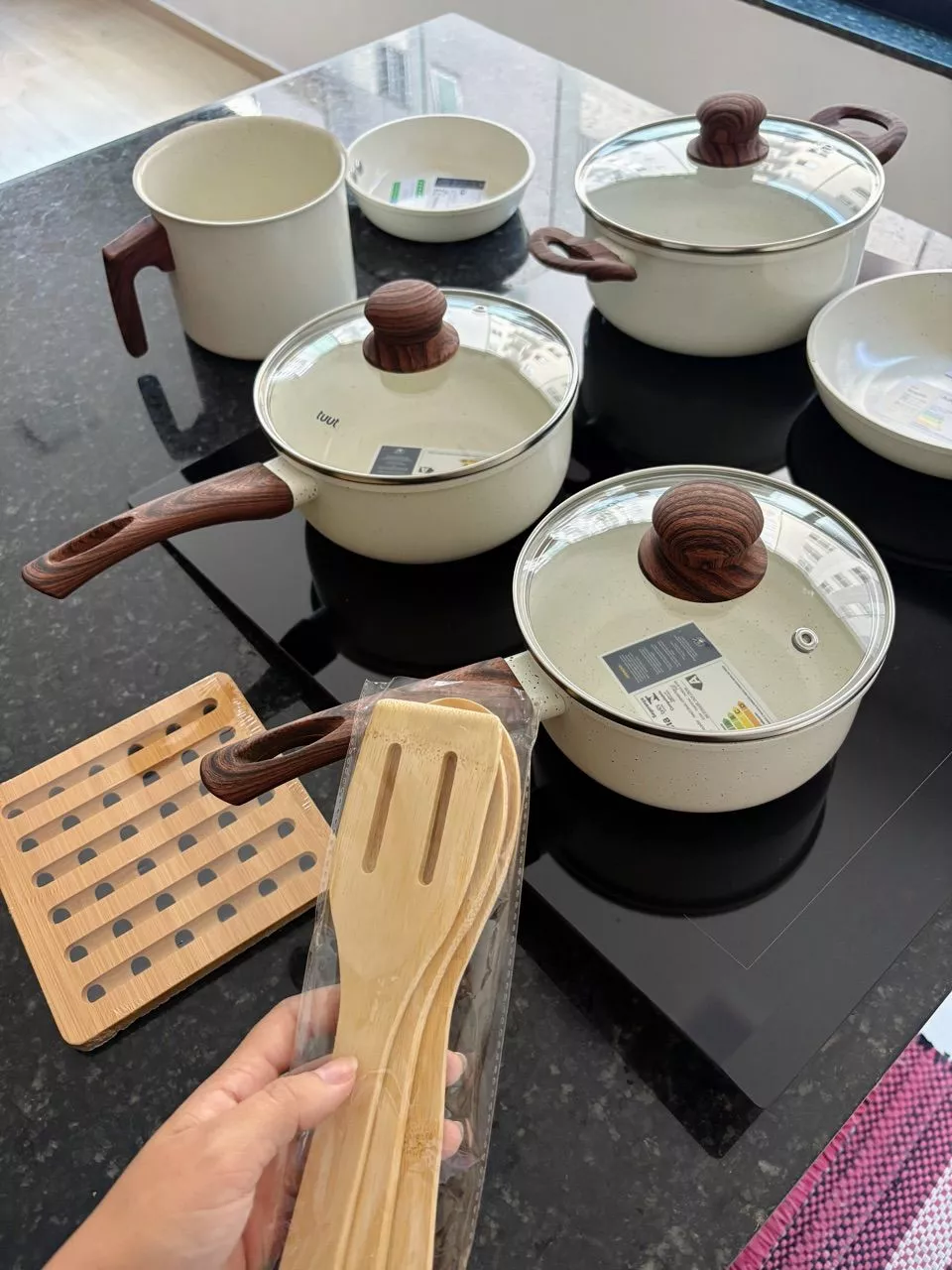 Cliente Grão recebeu o kit de panelas