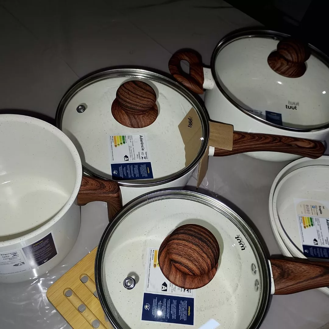 Cliente Grão recebeu o kit de panelas